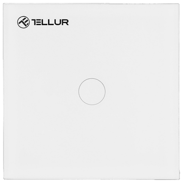 Întrerupător inteligent Tellur WiFi Switch 1 Ports White  photo 1