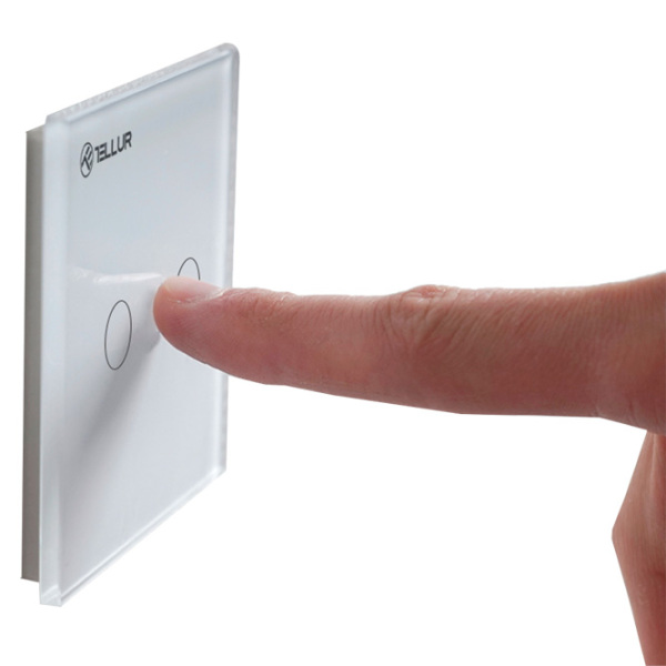 Întrerupător inteligent Tellur WiFi Switch 1 Ports White  photo 3
