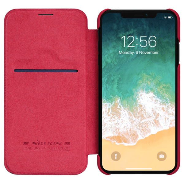 Чехол для смартфона Apple iPhone XS Max (QIN) Красный Nillkin, Кожа, Чехол книжка photo 3