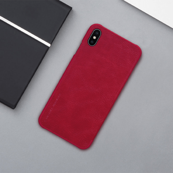 Чехол для смартфона Apple iPhone XS Max (QIN) Красный Nillkin, Кожа, Чехол книжка photo 4
