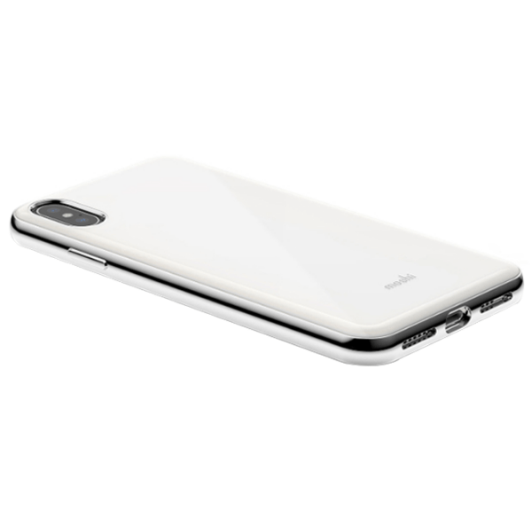 Husă pentru smartphone Apple iPhone XS Max (iGlaze) White Moshi, TPU, Back photo 2