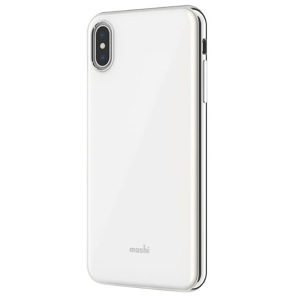 Husă pentru smartphone Apple iPhone XS Max (iGlaze) White Moshi, TPU, Back photo 3