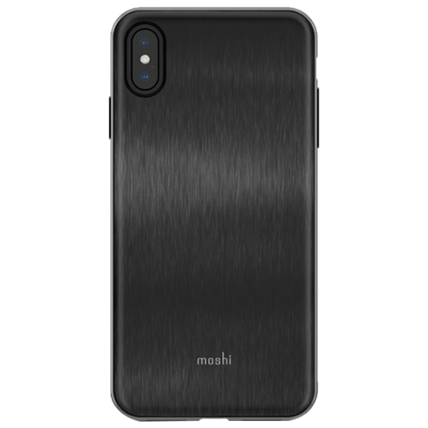 Husă pentru smartphone Apple iPhone XS Max (iGlaze) Black Moshi, TPU, Back photo 1
