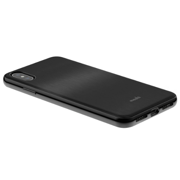 Husă pentru smartphone Apple iPhone XS Max (iGlaze) Black Moshi, TPU, Back photo 3
