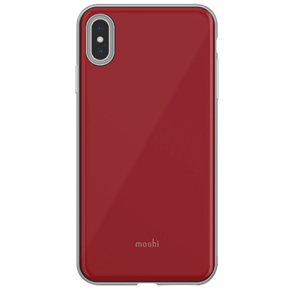 Husă pentru smartphone Apple iPhone XS Max (iGlaze) Red Moshi, TPU, Back photo 1