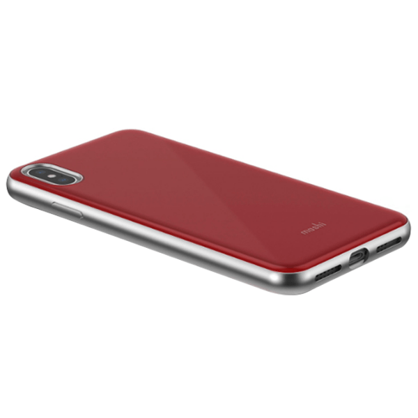 Husă pentru smartphone Apple iPhone XS Max (iGlaze) Red Moshi, TPU, Back photo 3