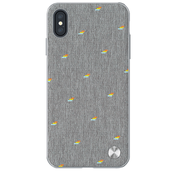 Husă pentru smartphone Apple iPhone XS Max (Vesta) Gray Moshi, Microfibră, Back photo 1