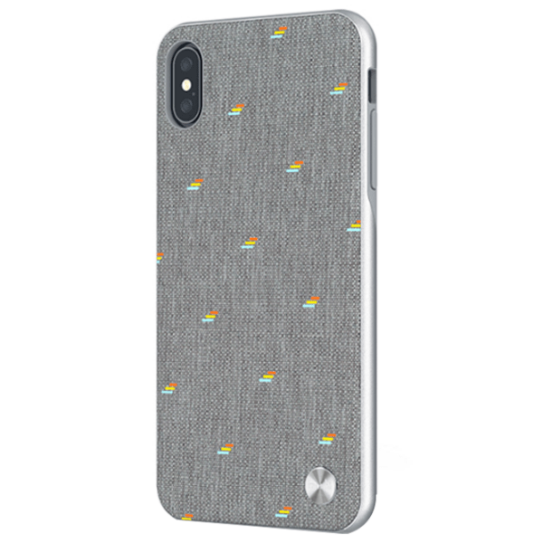 Husă pentru smartphone Apple iPhone XS Max (Vesta) Gray Moshi, Microfibră, Back photo 2