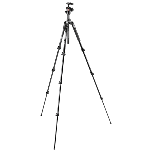 Trepied Manfrotto BeFree Advanced Lever Alu Kit BH Black Pe podea photo 2