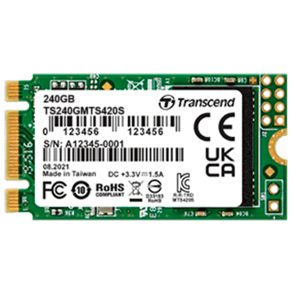 SSD Transcend MTS420S M.2 240 ГБ Скорость чтения: 530 MБ/ с,
Скорость записи: 480 MБ/ с photo 1