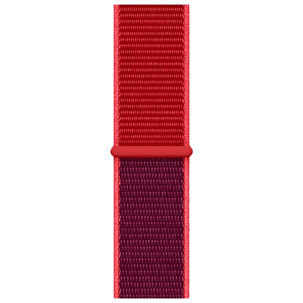Curelușă Apple Watch Sport Stainless Red Nailon, 40 mm photo 1