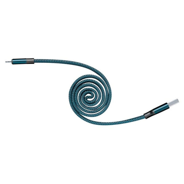 Кабель USB (8-pin), Cellularline Yo-Yo MFI (USBDATAROLMFIB), Синий  photo 2