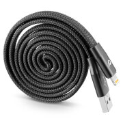 Кабель USB (8-pin), Cellularline Yo-Yo MFI (USBDATAROLMFIK), Черный 