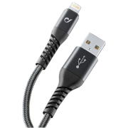 Cablu pentru telefon Cellularline Extreme USB Type-A/ Lightning Black 