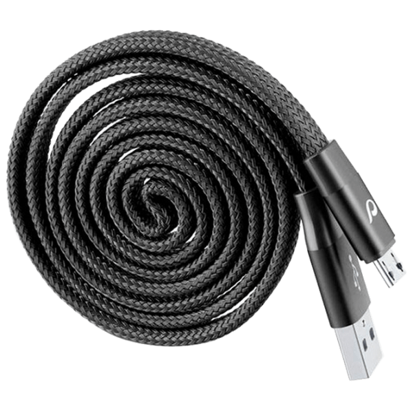 Cablu pentru telefon Cellularline USBDATAROLMUSBK USB Type-A/ microUSB Black  photo 1