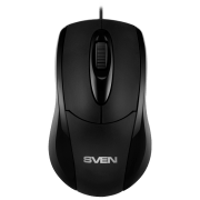 Мышь Sven RX-110 Черный Проводная, 1000 dpi