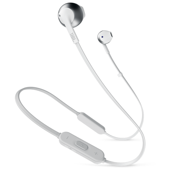 Căști JBL T205BT Silver Fără fir / Sport / In ear photo 1