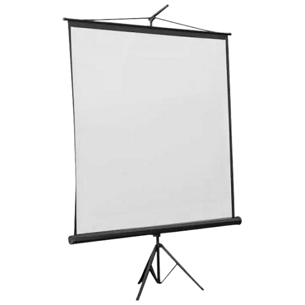 Ecran pentru proiector ATRIA TR-AV-60 85" (1:1) White Pe podea, Lățime ecran: 153 cm, &Icirc;nălțime ecran: 153 cm photo 1