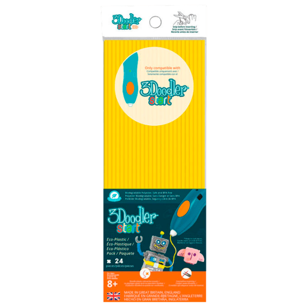 Эко пластик 	3Doodler ECO-08 Желтый  photo 2