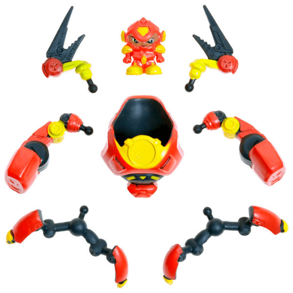 Набор сюрпризов с роботом и слизью Ready2Robot Series 1 Красный  photo 3