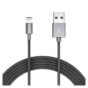 Кабель USB (8-pin), Crave Nylon MFI, Slate CRVBALSL101 