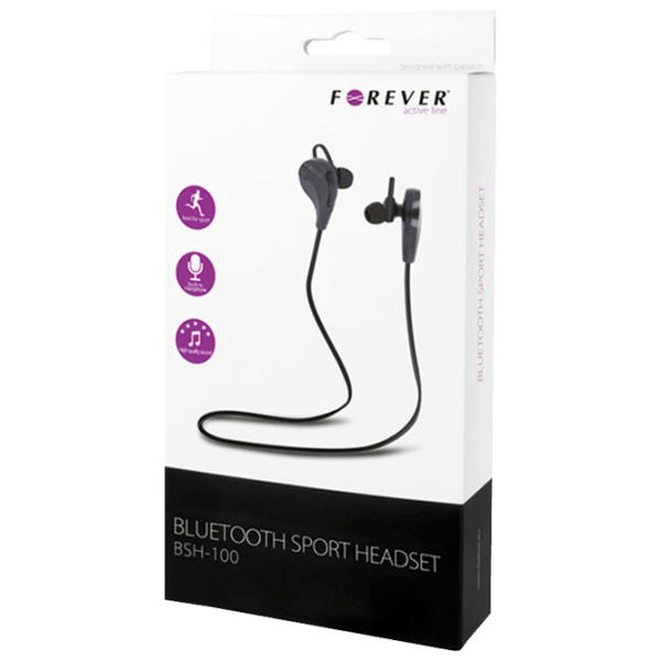 Căști Forever BSH-100 Black Fără fir / Personal / In ear photo 3