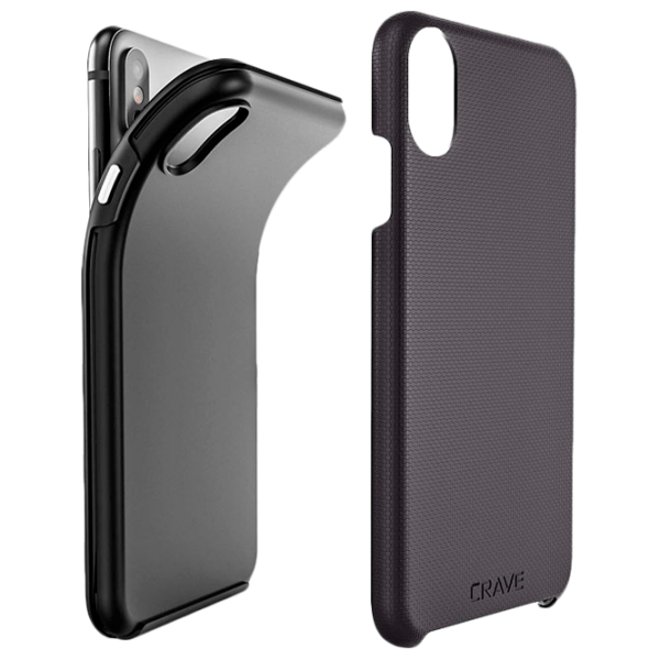 Husă pentru smartphone Apple iPhone XS Max (Dual Guard) Black CRAVE, TPU, Back photo 5