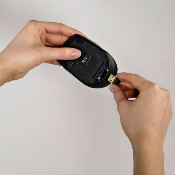 Mouse Hama Milano Compact Black Fără fir, 1600 dpi photo 5