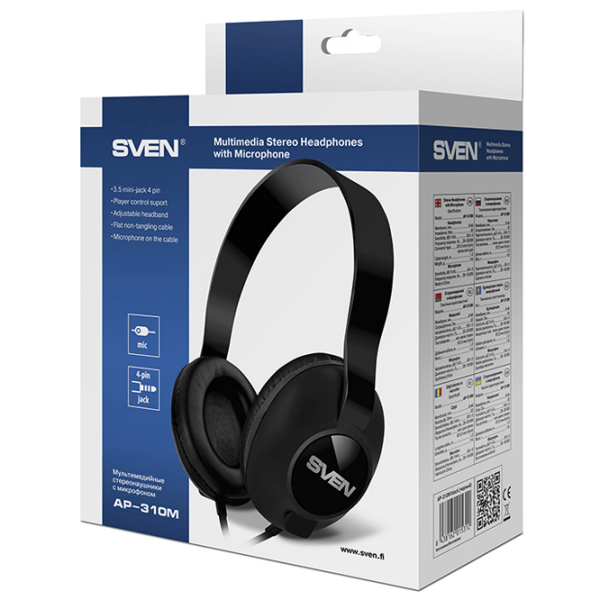 Căști Sven AP-310M Black Cu fir / Personal / On the ear photo 8