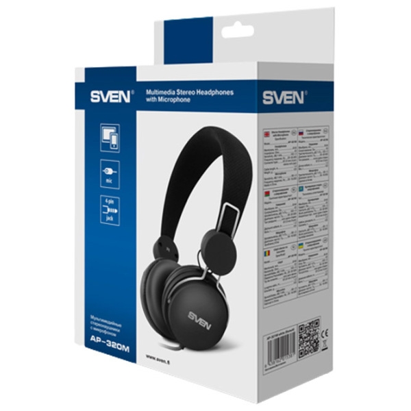 Căști Sven AP-320M Black Cu fir / Personal / On the ear photo 6