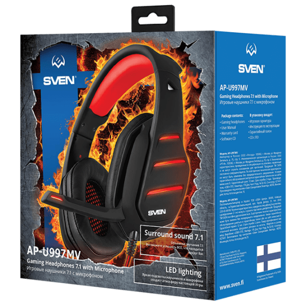 Căști Sven AP U997MV Black Cu fir/ Gaming/ Over the ear photo 5