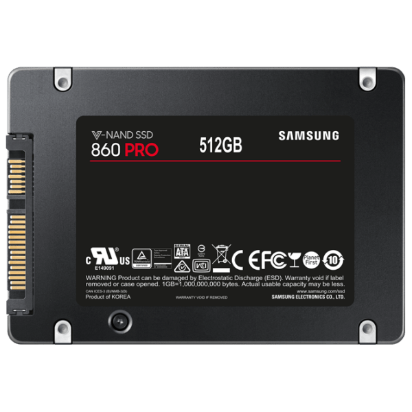Dispozitiv de stocare SSD Samsung 860 PRO 2.5'' 512 GB Viteza de citire: 560 MB/ s,
Viteza de inscriere: 530 MB/ s photo 2