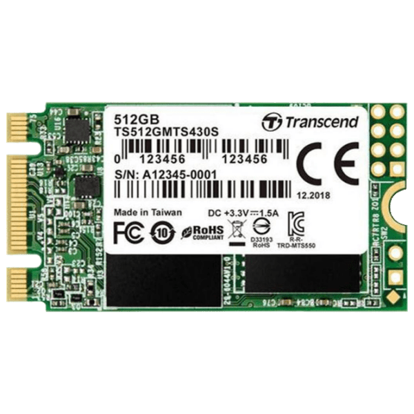 Устройство хранения SSD Transcend S430S M.2 512 ГБ Скорость чтения: 560 MБ/ с,
Скорость записи: 480 MБ/ с photo 1