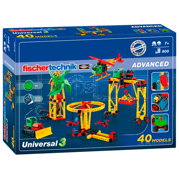 Конструктор FischerTechnik Universal 3 Разноцветный Количество деталей 500, 7+ photo 1