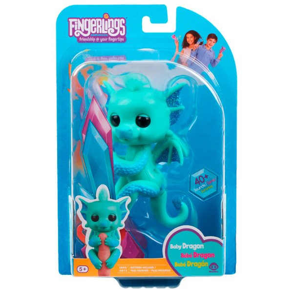 Игрушка WowWee Fingerlings Glitter Dragon Зелёный Для детей, 5+ photo 4