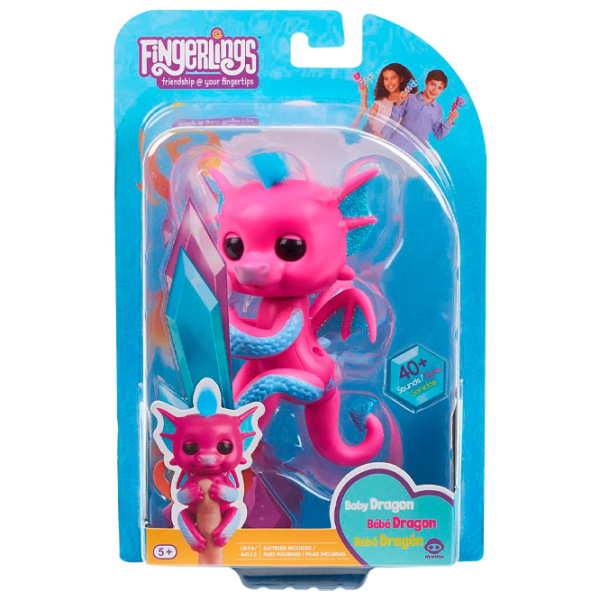 Игрушка WowWee Fingerlings Glitter Dragon Розовый Для детей, 5+ photo 4