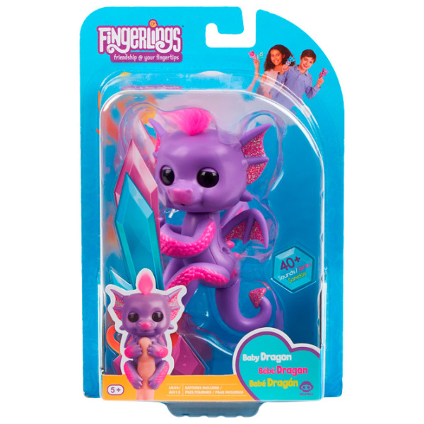 Игрушки WowWee Fingerlings Glitter Dragon Фиолетовый Для детей, 5+ photo 5