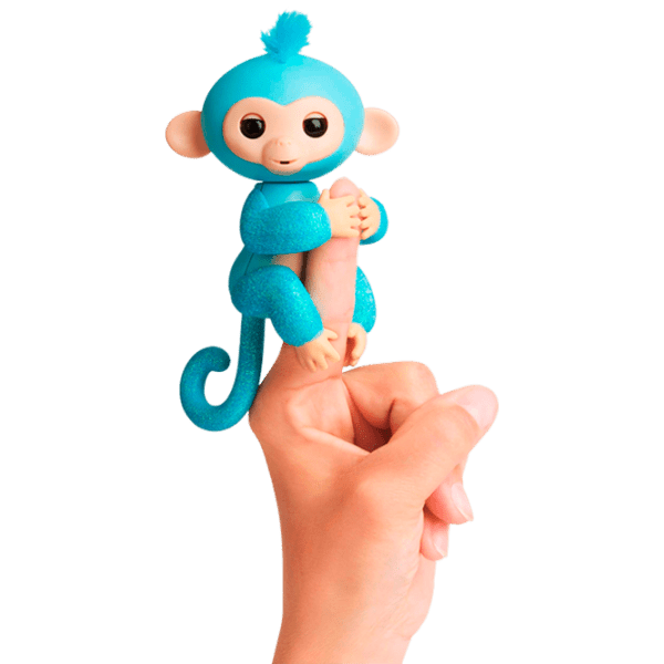 Игрушка WowWee Fingerlings Glitter Monkey Бирюзовый Для детей, 5+ photo 1