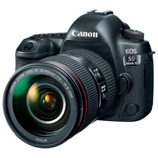Cameră foto Canon EOS 5D MK-IV + EF 24-105mm F/ 4 L IS II USM Kit Black CMOS, 30.4 MP, f/ 4 photo 2