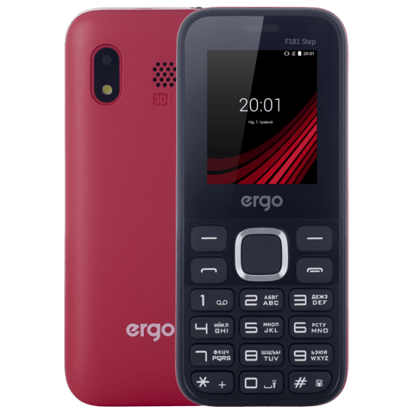 Ergo F181 Step Красный 1.77", Dual SIM, 2G photo 1