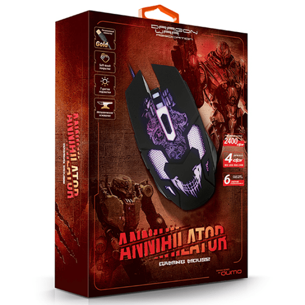 Mouse Qumo Annihilator Black Cu fir / 3200 dpi photo 8