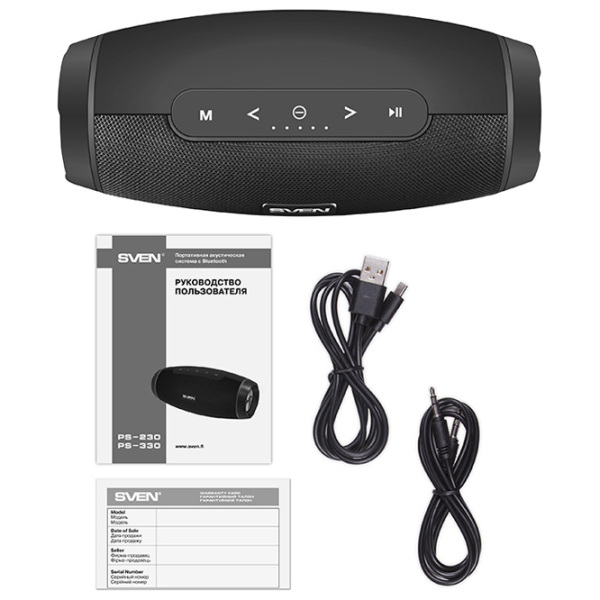 Boxă portabilă Sven PS-230 Black 2 x 6 W photo 5