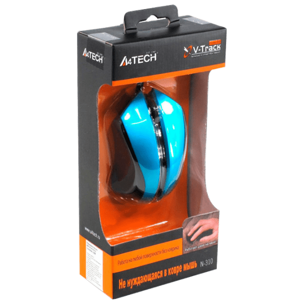 Mouse A4Tech N-310-3 Blue Cu fir, 1000 dpi photo 4