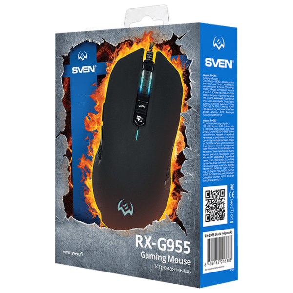 Mouse Sven RX-G955 Black Cu fir / 4000 dpi photo 6