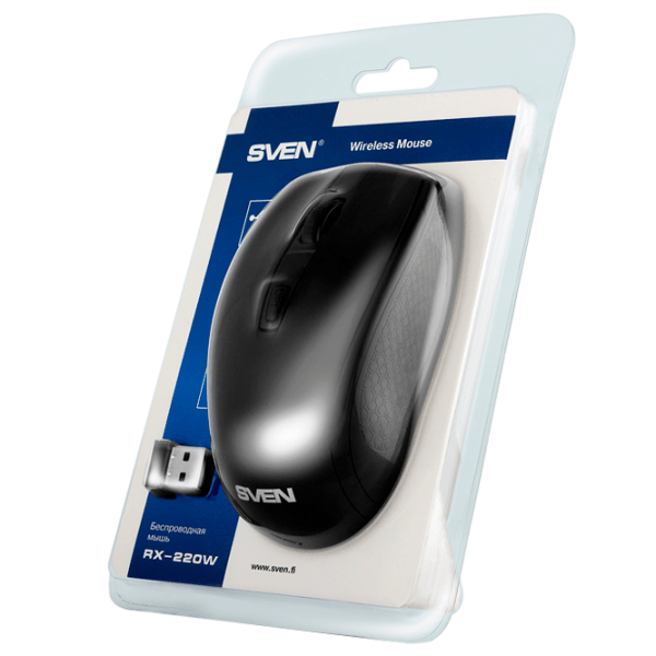 Mouse Sven RX-220W Black Fără fir, 1600 dpi photo 5