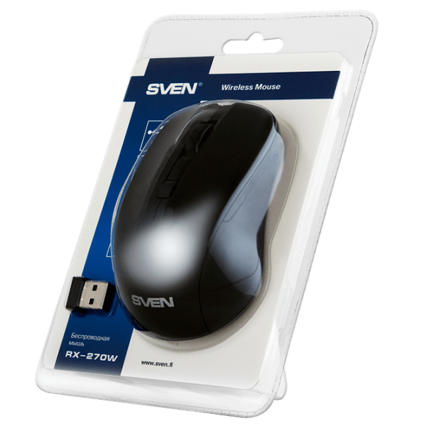 Mouse Sven RX-270W Black Fără fir, 1600 dpi photo 5