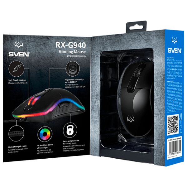 Mouse Sven RX-G940 Black Cu fir / 6000 dpi photo 5