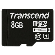 MicroSD 8GB (U1), Transcend 