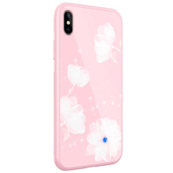 Husă pentru smartphone Apple iPhone XS (Tempered Plaid) White Pink Nillkin, PC, Back photo 1