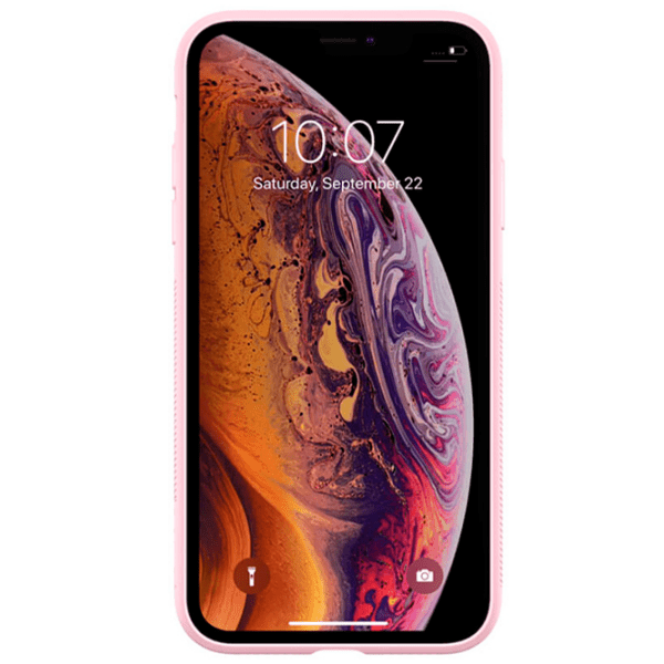 Husă pentru smartphone Apple iPhone XS (Tempered Plaid) White Pink Nillkin, PC, Back photo 2
